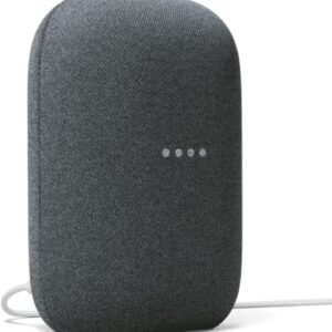 Google Audio Bluetooth Speaker - Wireless Music Streaming, Powerful Sound, Assistant Built-in, Wi-Fi and Bluetooth Connectivity, Smart Home Control, Stereo Pairing (Charcoal)
