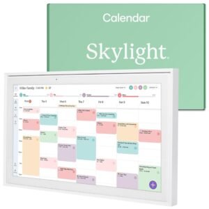 Skylight Calendar: 15-inch Wall Planner Digital Calendar & Chore Chart, Smart Touchscreen Interactive Display for Family Schedules – Wall Mount Included, Great for Organizing...