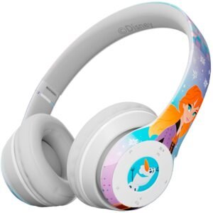 Disney Frozen Bluetooth Headphones - Over The Ear Bluetooth Wireless Headset with Built-in Mic and Up to 15 Hrs Playtime - Disney Frozen Gifts for Women Men All Fans of Olaf,...
