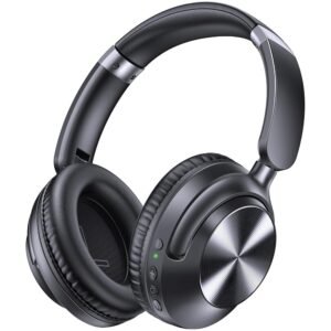 TAGRY Active Noise Cancelling Headphones 100H Playtime Wireless Over Ear Bluetooth Headphones Fast Charging Earphones with Deep Bass Comfort Light Weight Headsets for Travel...