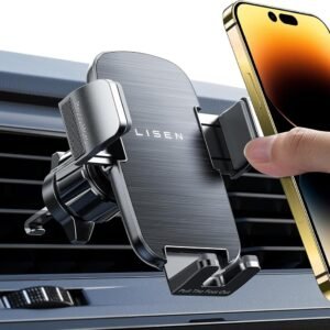 Car Phone Holder, Mobile Phone Holder for Cars Air Vent, [360Â° Rotation] [Ultra Stable] LISEN Car Phone Mount, GPS Vehicle Mounts for iPhone 16 Pro Max, Galaxy S25 Ultra, All...
