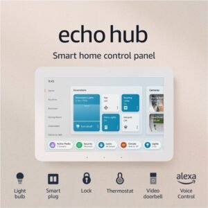 Echo Hub (Newest gen) | 8" smart home control panel with Alexa | Compatible with thousands of devices