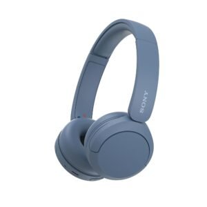 Sony WH-CH520 Wireless Bluetooth On-Ear Headphones, Lightweight Design, Up to 50hr Battery Life, Quick Charge, EQ, Clear Call Quality, iOS & Android - Blue