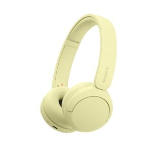 Sony WH-CH520 Wireless Bluetooth On-Ear Headphones, Sound, Lightweight Design, Up to 50hr Battery Life, Quick Charge, EQ, Clear Call Quality, iOS & Android - Yellow