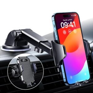 VANMASS 【New Upgrade BEST】 Car Phone Holder 【Ultimate Version True Military-grade】 Mobile Cell Mount Windscreen Dashboard Vent Van Automobile Cradle for iPhone 16 15 14 13...